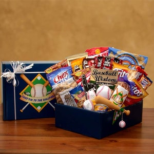 Baseball Fan Gift Basket Care package for Sports Fan Take Em To The Ballpark Baseball Gift Pack Baseball Player Gift Basket