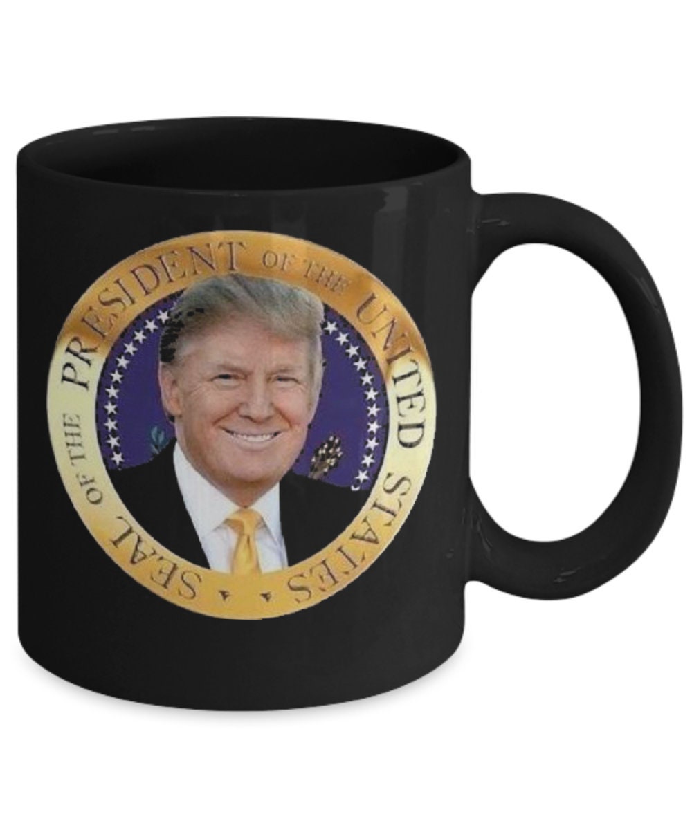 Donald Trump Mug Presidential Seal Make America Great Again Coffee Tea White 15 