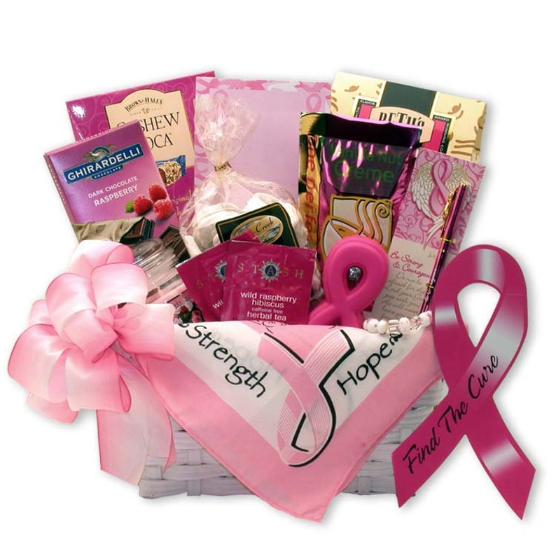 Women's Gift Baskets Spa Gift Basket for Her Find The Cure