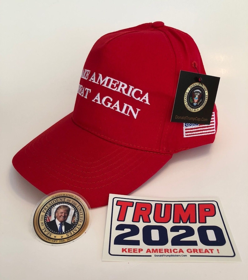NEW Pink Embroidered MAGA TRUMP 2020 Cap With American Flag