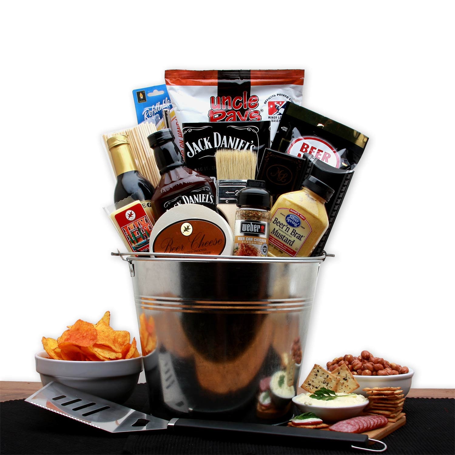 Snack Gift Baskets BBQ Lovers Gift Pail Gift Basket for