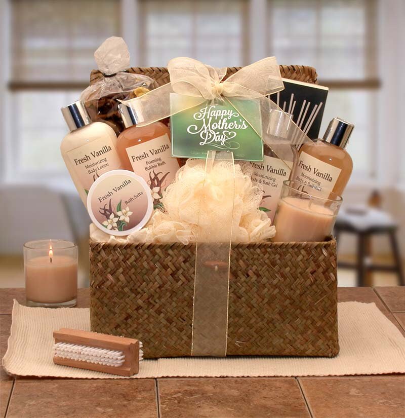 Women's Gift Baskets Spa Gift Basket for Her Sweet Blooms Spa Gift Basket  Mother's Day Gift Baskets deluxe spa products