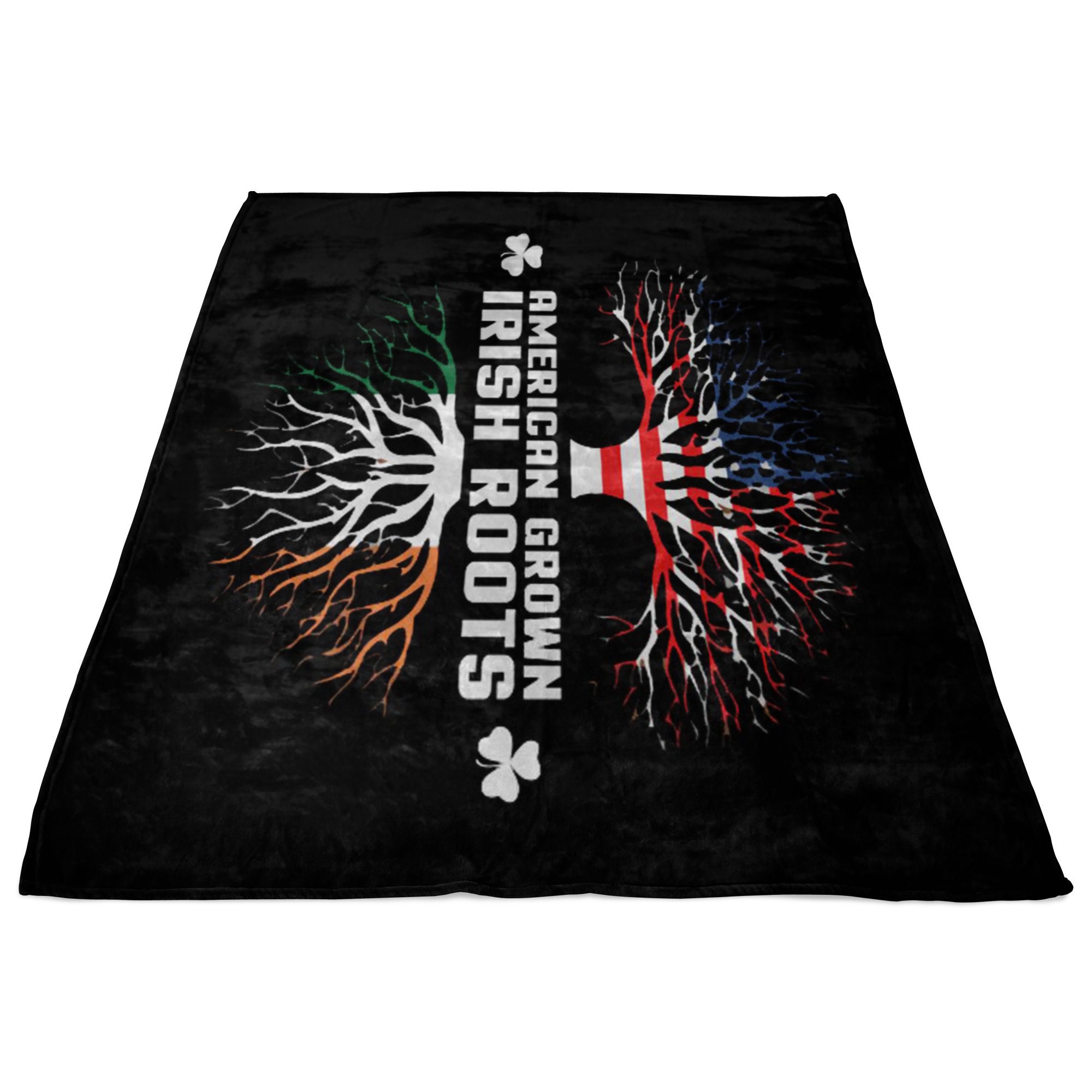 Irish Roots Fleece Blanket American Grown With Irish Roots Blanket