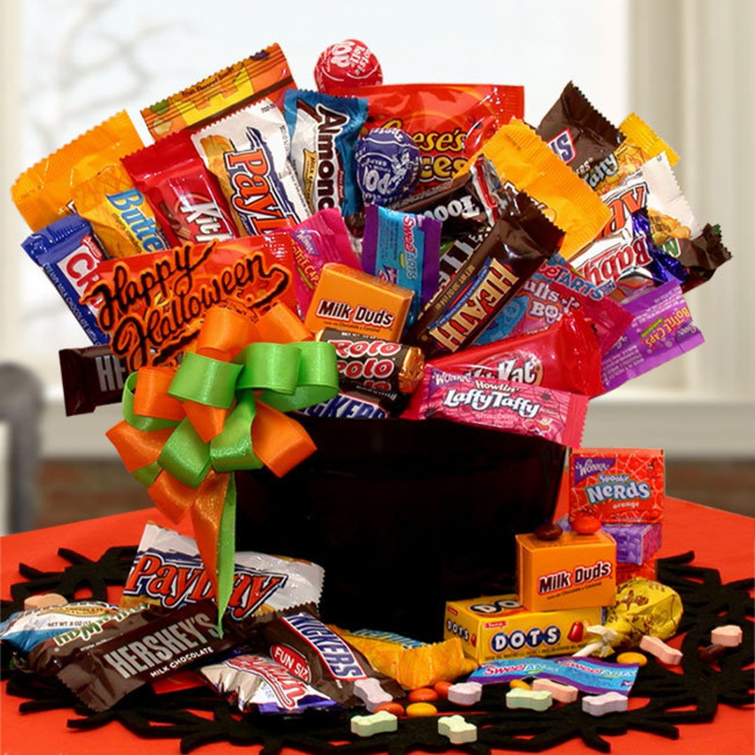 Halloween Gift Basket / Happy Halloween Candy Cauldron of - Etsy