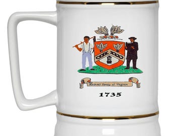 Surname History, Stein Family Name History, Coat of Arms, Coat of Arms Surname History, Heraldry, Personalized Name Gift, Custom 22oz stein