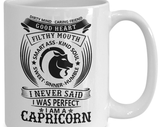 Funny Astrology Mug for Capricorns/ B-day Gift Mug for Capricorns