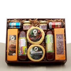 Meat and Cheese Gifts Deluxe Meat & Cheese Assortment Gift Set Meat and Cheese Lover Care Package Meat And Cheese Gift for Him and Her