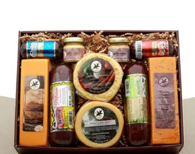 Meat and Cheese Gifts Deluxe Meat & Cheese Assortment Gift Set Meat and Cheese Lover Care Package Meat And Cheese Gift for Him and Her