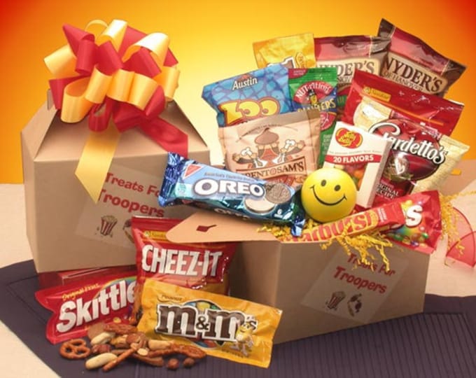 Care Packages for Soldiers Treats For Troopers Snack Package Gift Package for Military Troops Assorted Snack Box for Military