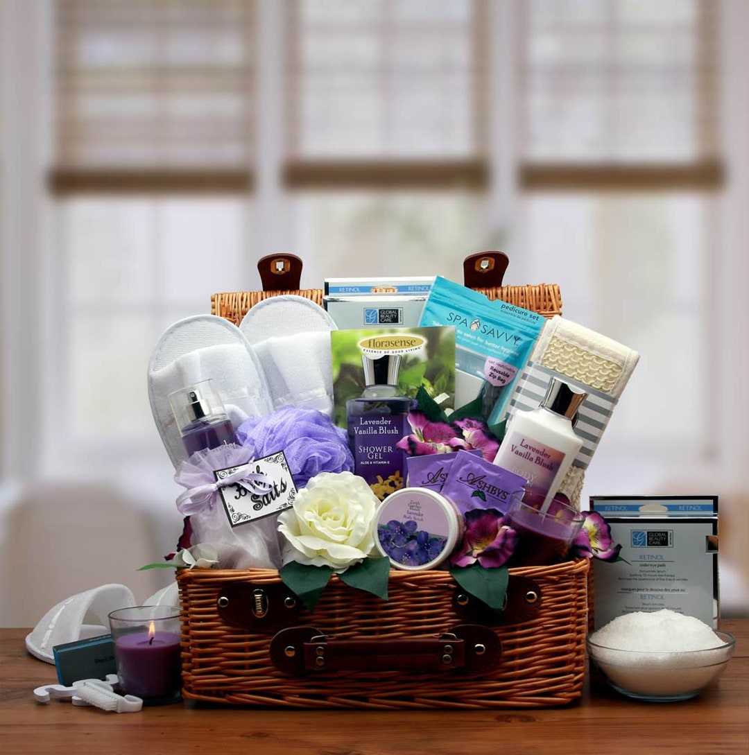 Gift Baskets for Womenwomen's Gift Baskets Spa Gift Basket for Her Lavender Spa Gift Hamper Mother's Day Gift Baskets - Etsy Gift Baskets for Womenwomen's Gift Baskets Spa Gift Basket for Her Lavender Spa Gift Hamper Mother's Day Gift Baskets - Etsy
