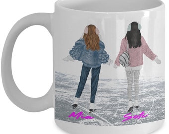 Custom best friend gift Mug Thank You For Being My Unbiological Sister best friend gift coffee cup besties bff long distance girlfriend gift