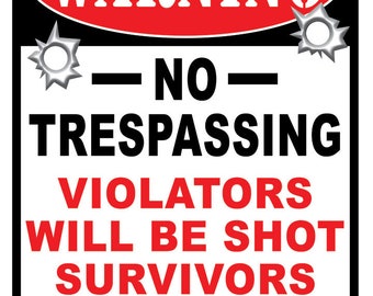 2nd Amendment Tin Sign/ Funny 2nd Amendment Sign/ 2nd Amendment Sign for Man Cave/ No Trespassing Tin Sign/ Man cave tin Sign/ Sign for Gift