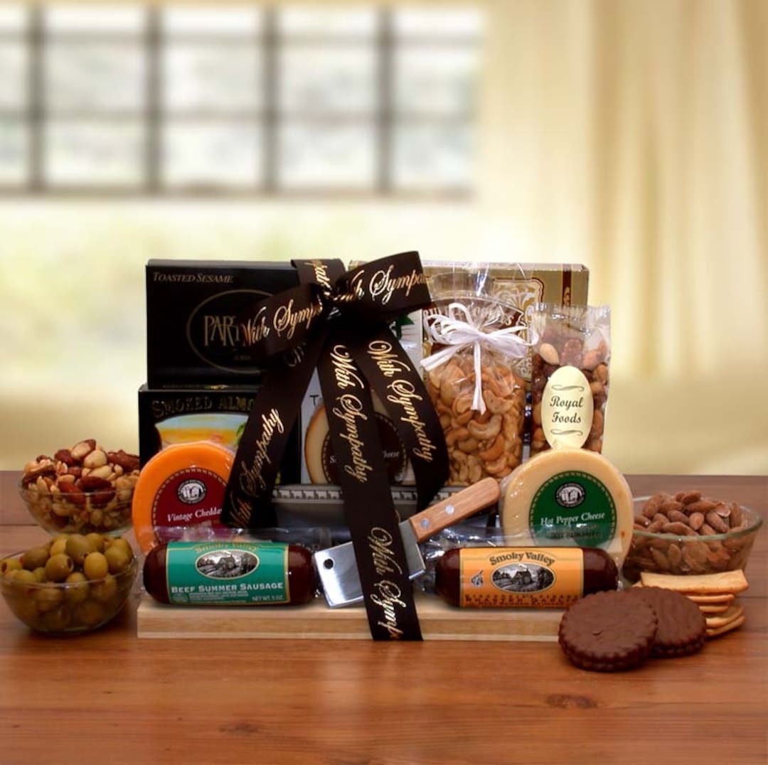 Sympathy Gift Baskets With Our Deepest Sympathy Gourmet Gift Board