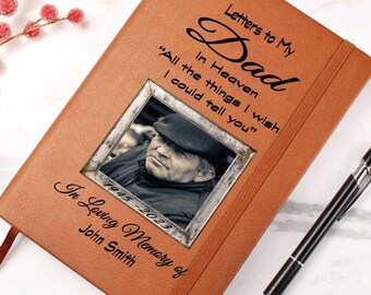 Personalized Grief Journal / Letters To My Dad w/ Photo upload