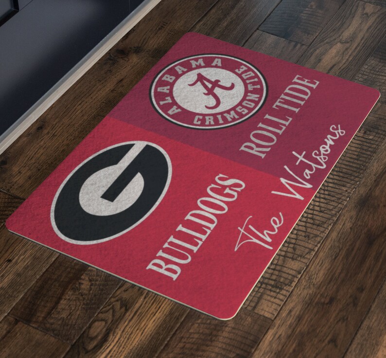 Custom A House Divided Door Mat Etsy