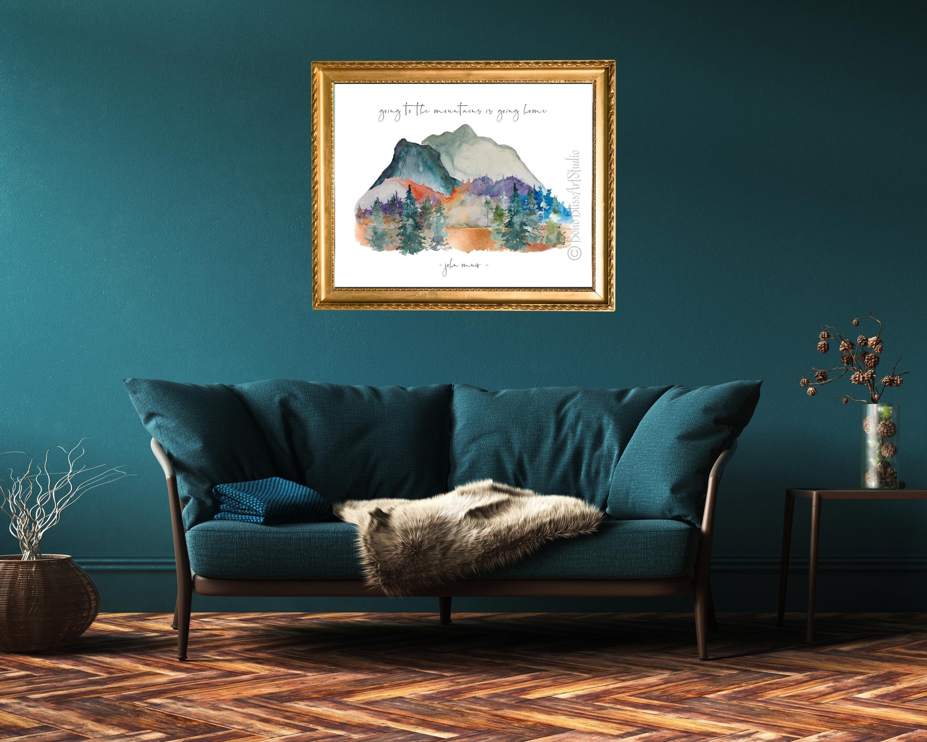 Going to the Mountains is Going Home John Muir Quote DIGITAL Art Print ...