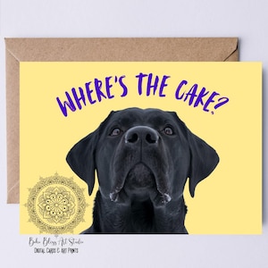 Carte de retraite drôle pour chien pour amoureux des chiens Carte de félicitations NUMÉRIQUE Black Lab Carte de retraite imprimable