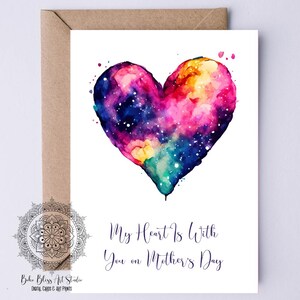 Tarjeta DIGITAL para el Día de la Madre por la Pérdida de un Hijo para Mamás que Tienen un Hijo Fallecido Tarjeta IMPRIMIBLE para el Día de la Madre