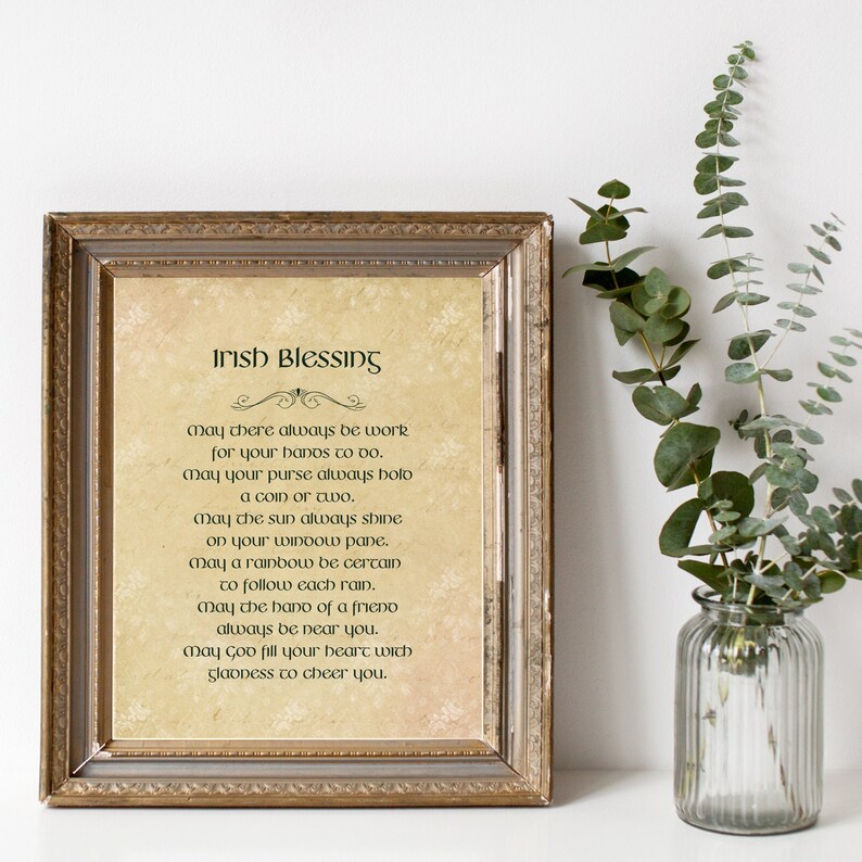 Irish Blessing May There Always Be Work For Your Hands To Etsy