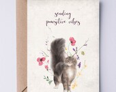 Get Well Card Printable Card Surgery Illness - Sending Positive Vibes Card for Cat Lovers - Divorce Breakup Sympathy Support Recovery Card