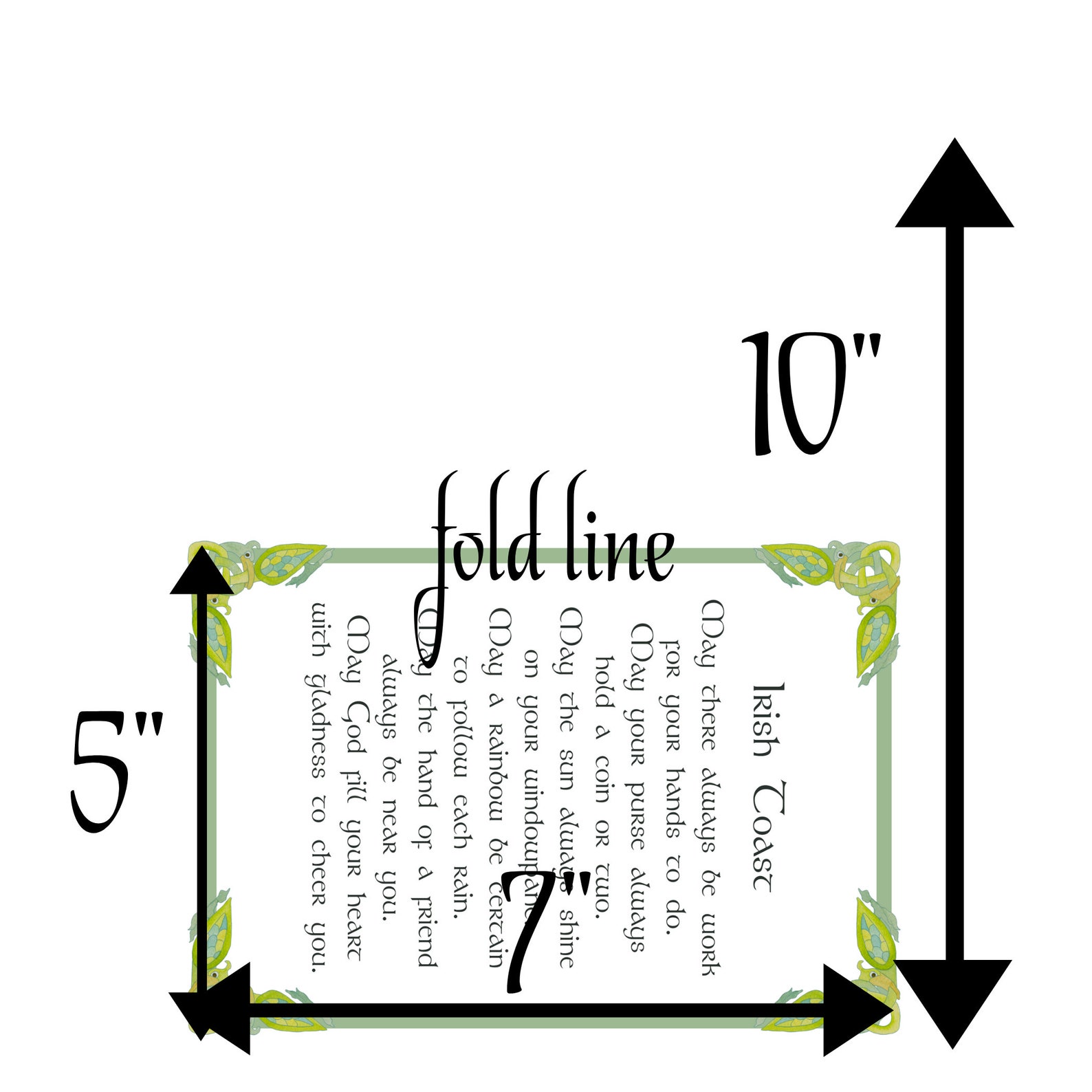 Irish Blessing Printable Card May There Always Be Work For Etsy