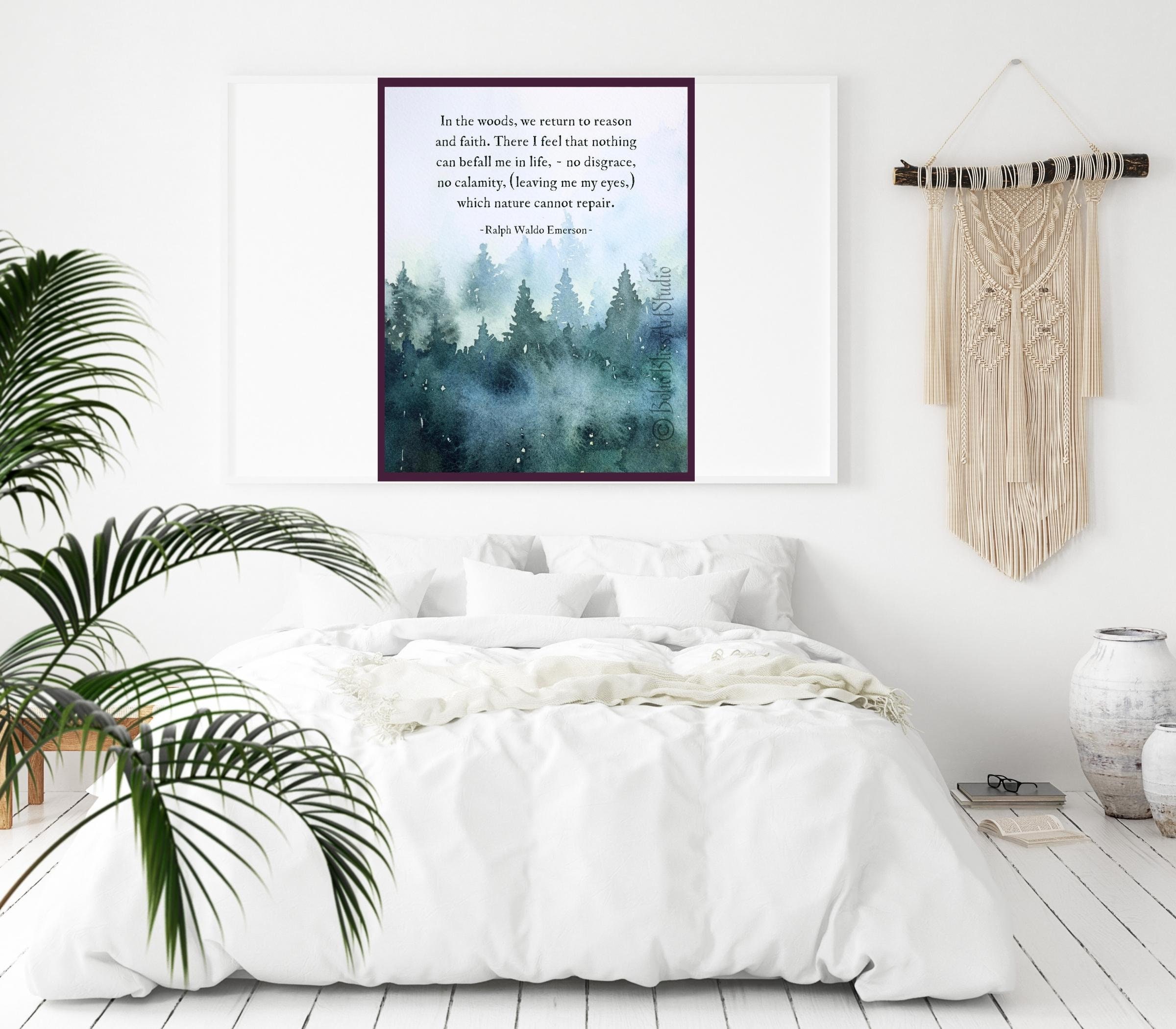 Ralph Waldo Emerson Quote Printable Wall Art Nature Lover - Etsy