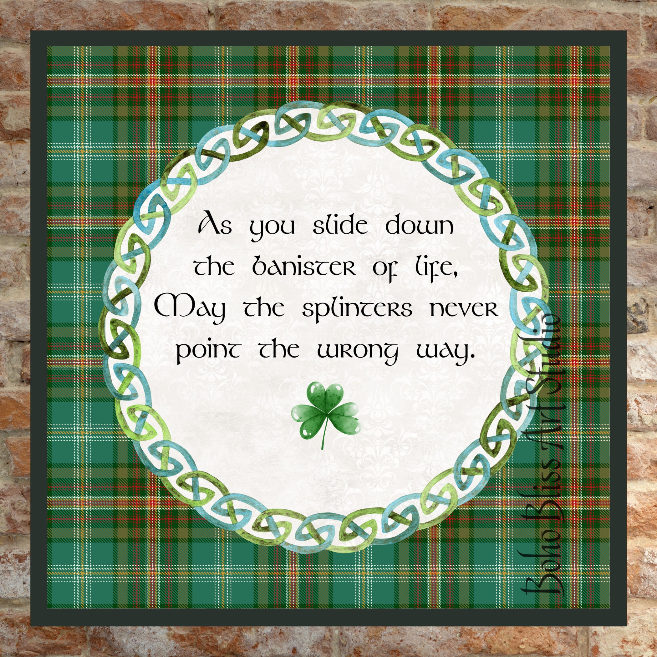 Irish Toast Printable Wall Art: as You Slide Down the Banister - Etsy ...