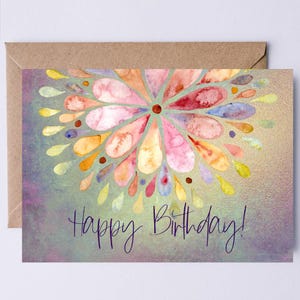 Tarjeta de cumpleaños con mandala para ella Tarjeta de cumpleaños DIGITAL Hermana Hija Madre Mejor novia - Tarjeta de descarga instantánea