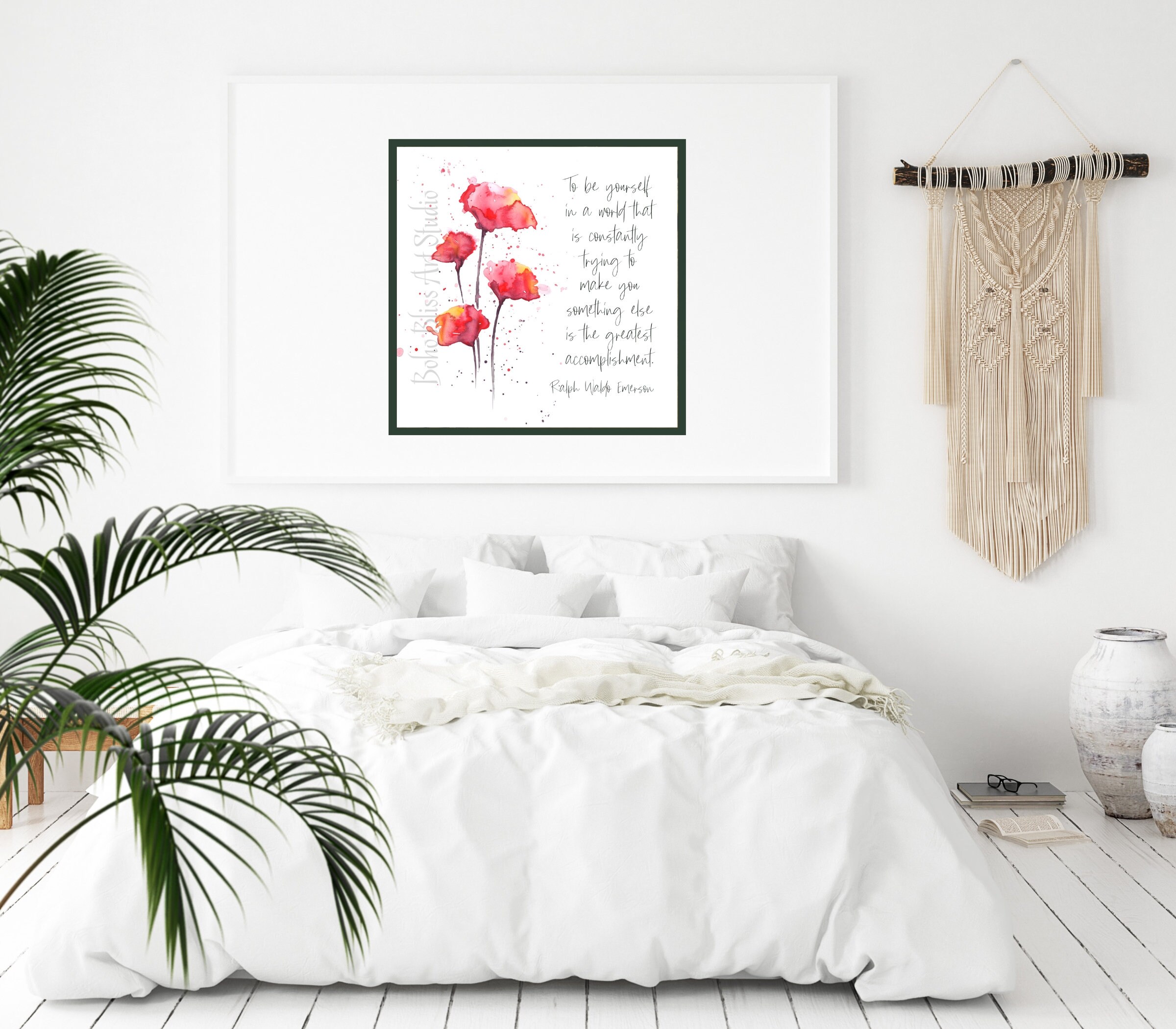 Ralph Waldo Emerson Quote Printable Art to Be Yourself in a World That ...