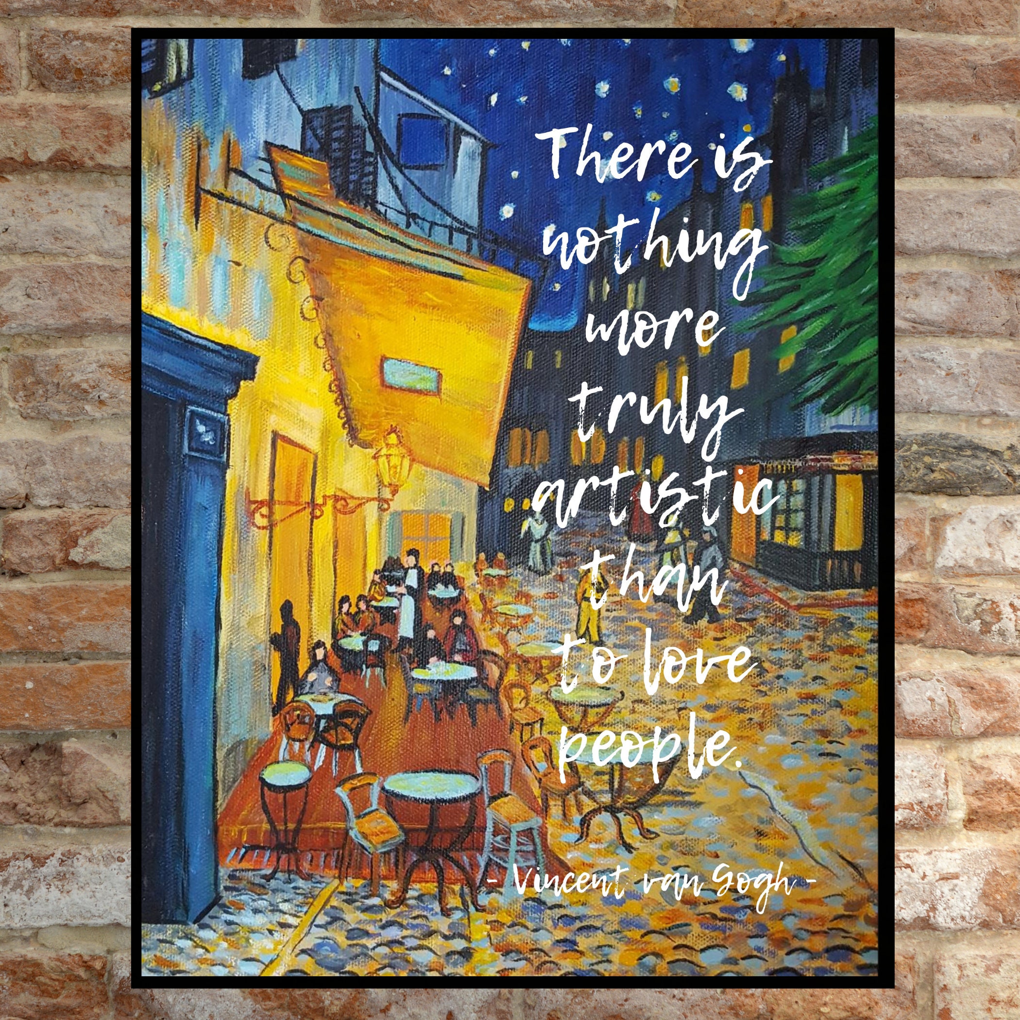 Vincent Van Gogh Quote There Is Nothing More Truly Artistic Etsy Singapore