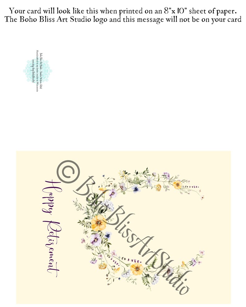 Retirement Digital Card Printable Retirement Card Etsy