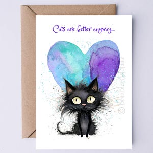 Carte de rupture de chat imprimable chaton divorce carte numérique pour elle carte de rupture drôle carte de soutien numérique pour amoureux des chats téléchargement immédiat