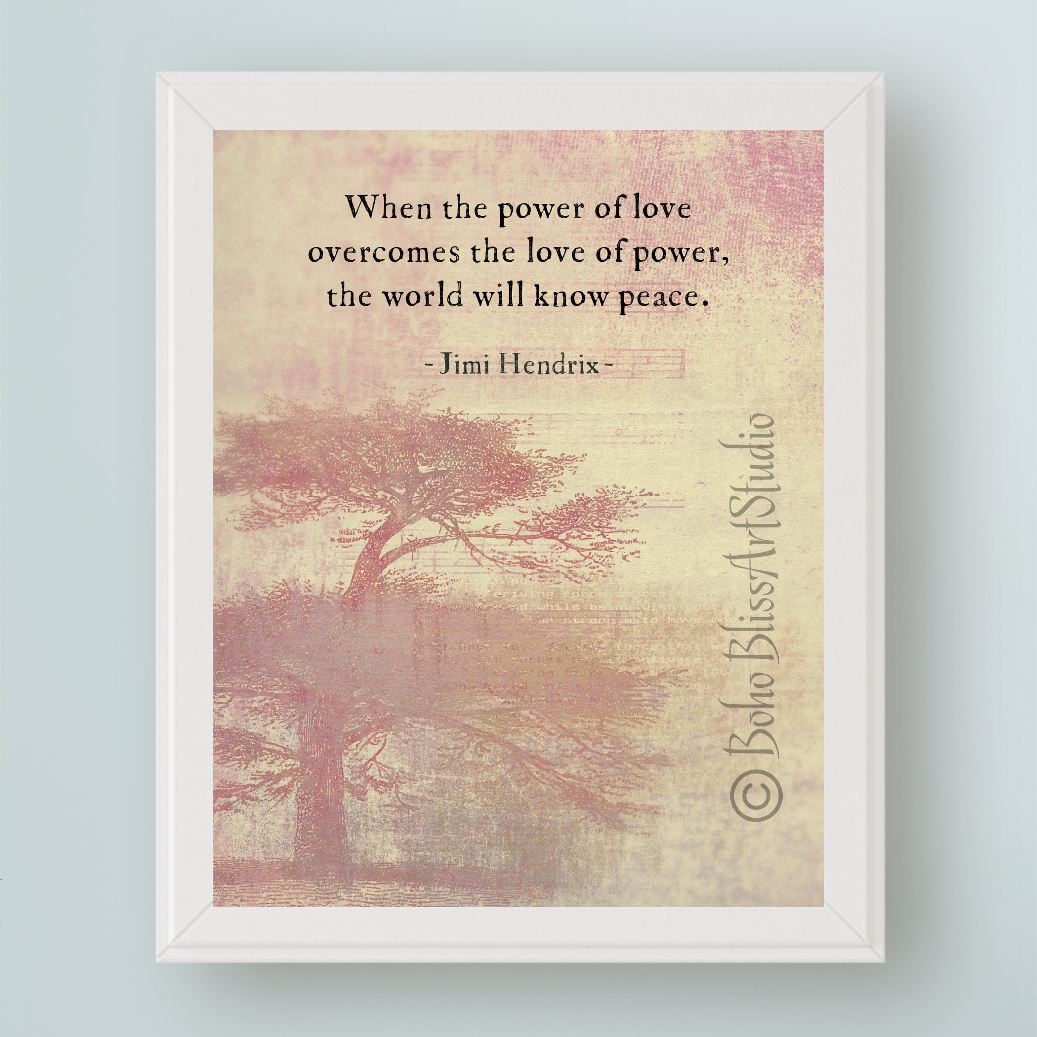 Jimi Hendrix Zitat Wenn die Macht der Liebe die Liebe zur Macht überwindet,  wird die Welt Frieden erkennen DIGITAL ART PRINT Gleichheit \u0026  Menschlichkeit Zitat - Etsy Österreich, image size:2100x2100