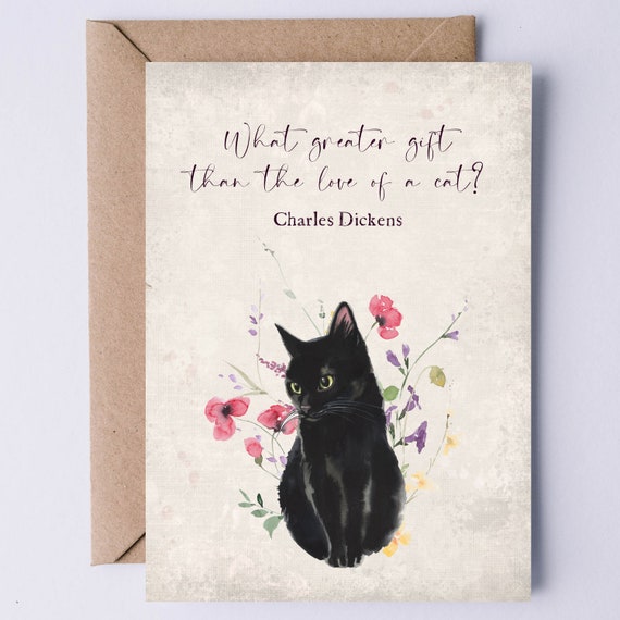Cat Sympathy Card Printable Card for the Loss of a Cat Etsy México