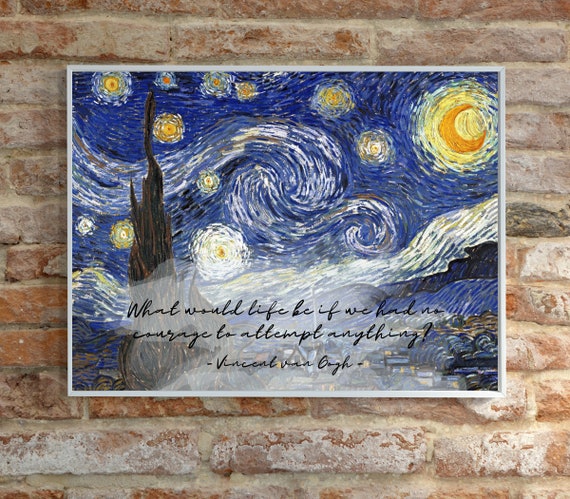 Vincent Van Gogh Citation Que Serait La Vie Si Nous Etsy Vincent Van Gogh Citation Que Serait La Vie Si Nous Etsy