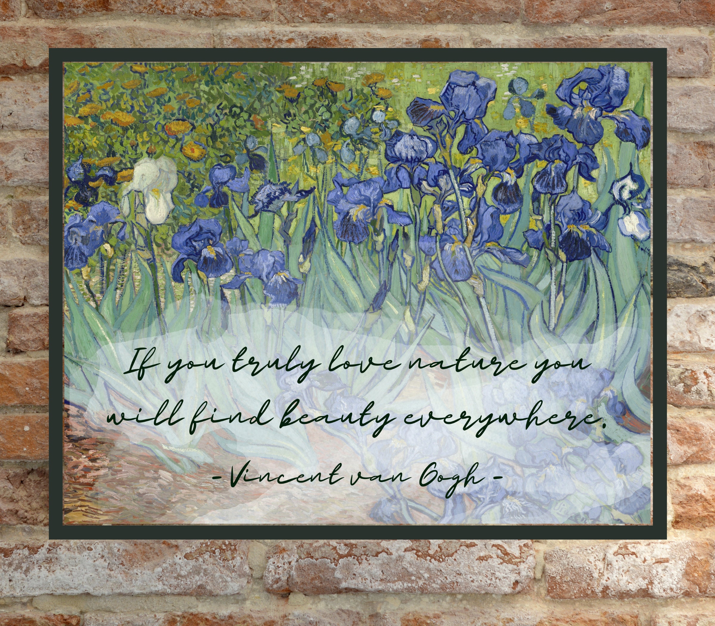 Vincent Van Gogh Quote If You Truly Love Nature You Will Find Etsy