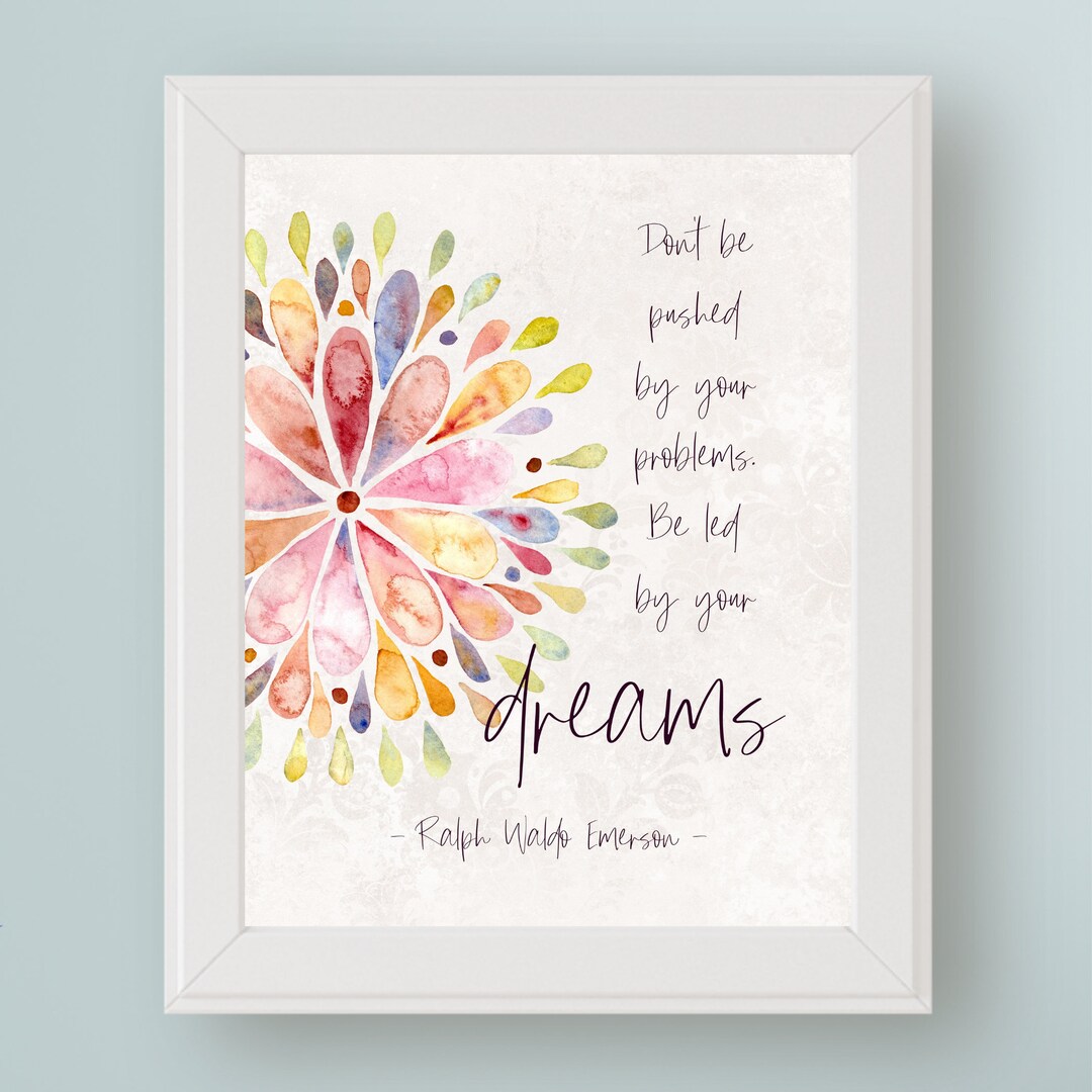 Ralph Waldo Emerson Quote Printable Art Inspirational Quote Digital Art ...
