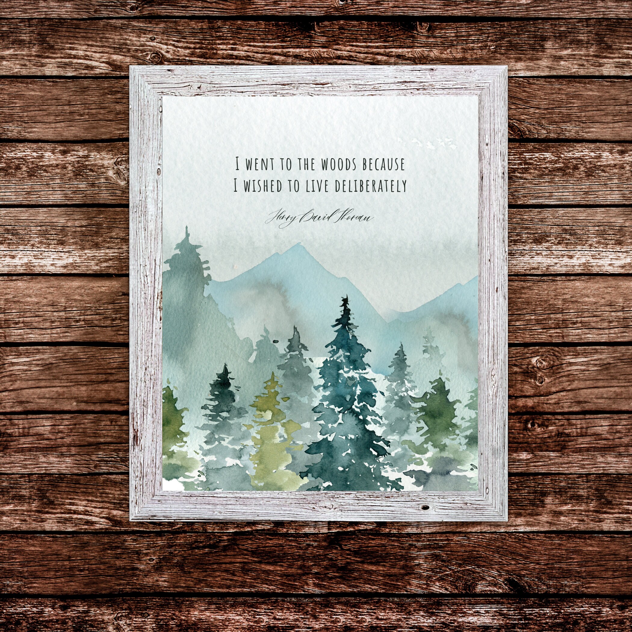 Henry David Thoreau Citaat Ik ging naar het bos omdat ik