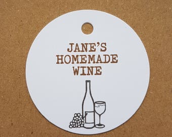 10x personalised homemade wine