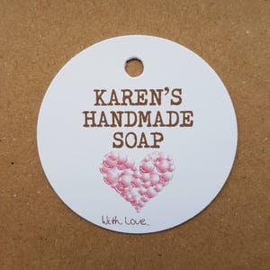 10 x personnalisé fait à la main au savon tags, étiquettes de savon à la main, swing tags, étiquettes, étiquettes à la main, tags, étiquettes, étiquettes personnalisées swing, savon