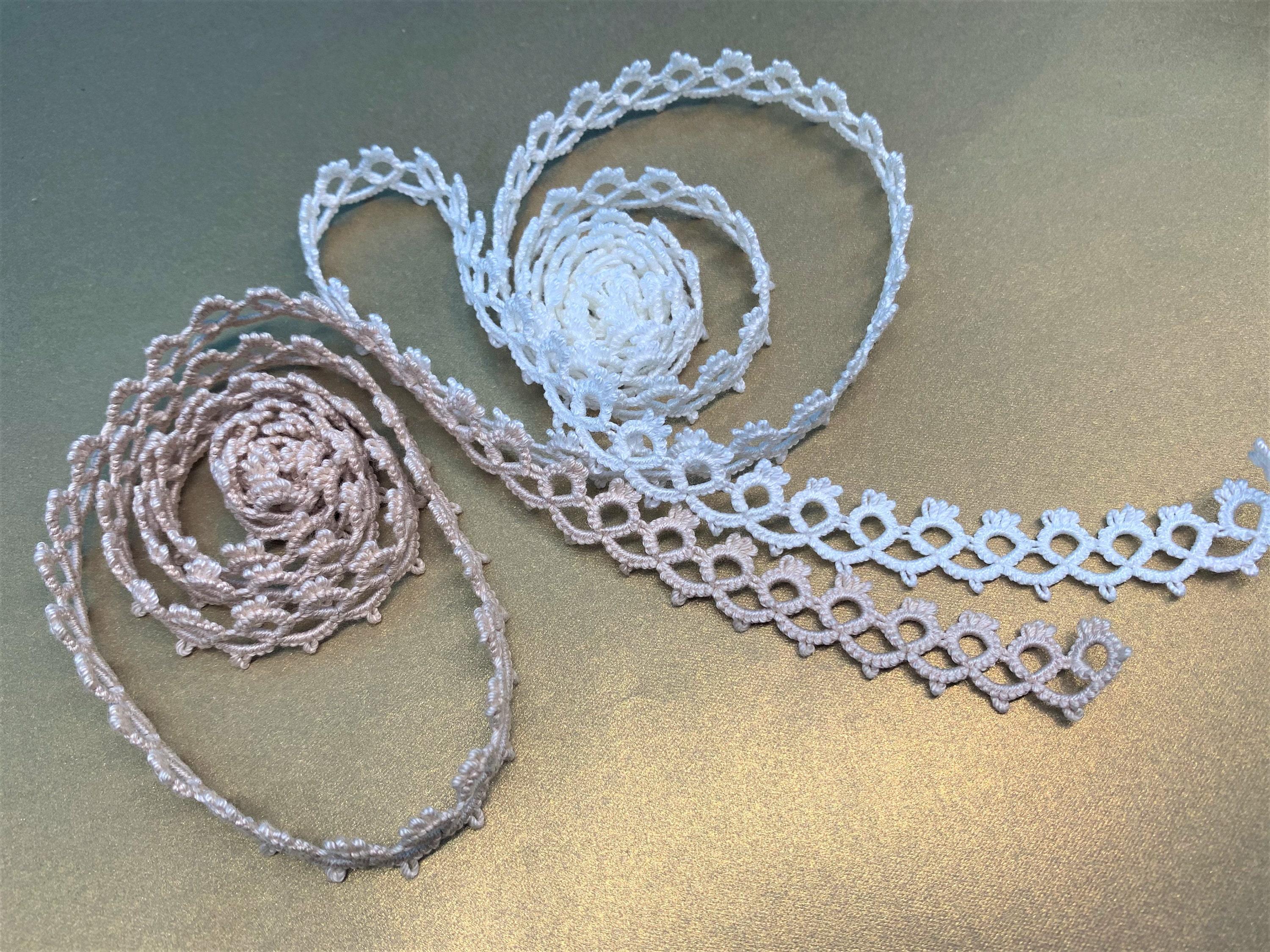 Cotton Tatted Lace Trim by the Yard Etsy Hong Kong