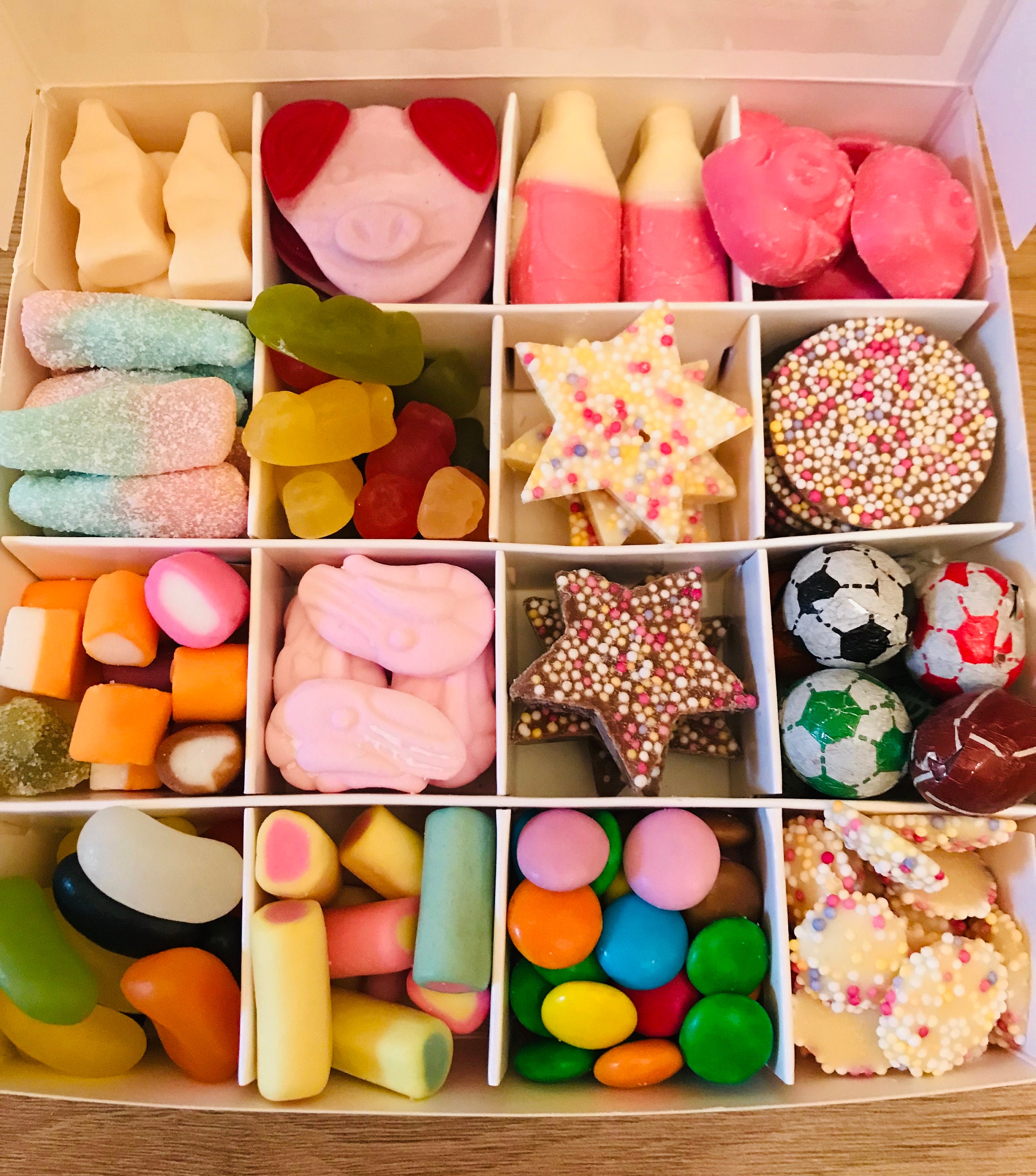 Half and half chocolate & sweet box Etsy