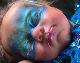 prototype peacock inspired reborn baby