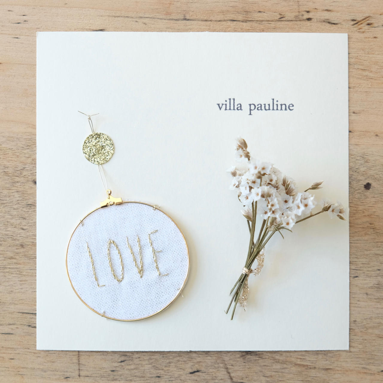 Mini Cadre Brodé Main | 5 cm