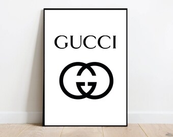 gucci logo poster
