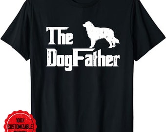 The Dog father T-Shirt, Australian Shepherd Dog T-Shirt, Aussie Dad Shirt, Australian Shepherd Shirt, Aussie Dogfather Shirt