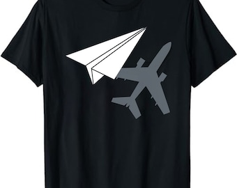 Rolig pilot-T-shirt: Vintage flygplansgrafik-T-shirt