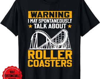 Roller Coaster Shirt, Roller Coaster Lover T-Shirt, Roller Coaster Addict T-Shirt, Rollercoaster Lover Shirt, Funny Amusement Park Gift