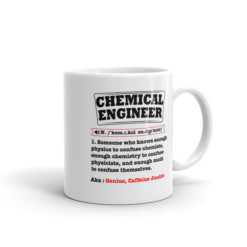 Chemical Engineer Definition Mug Chemical Engineer Gifts Etsy