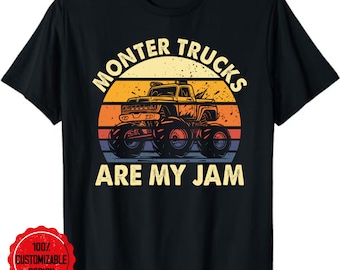 Monster Truck Are My Jam Unisex T-shirt, Monster Truck Shirt, Monster Jam Shirt, Vintage Monster, Monster Tees, Monster Truck Fans